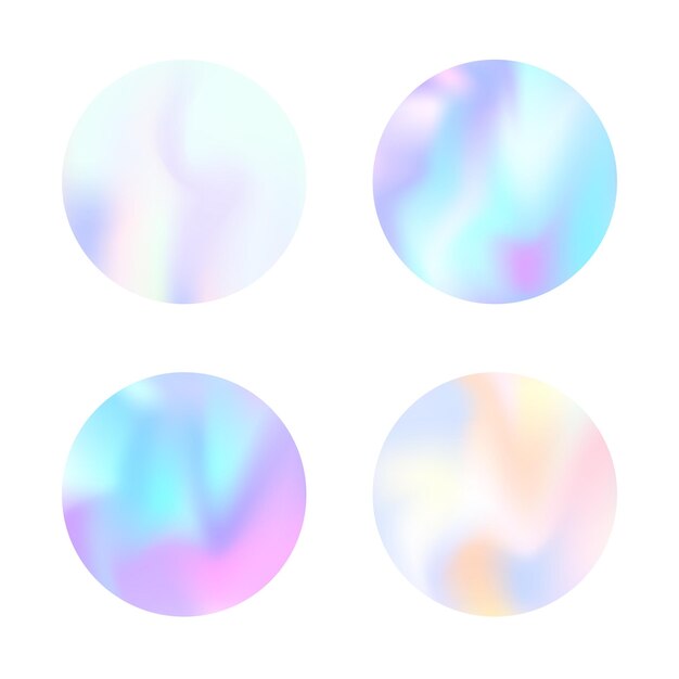 Conjunto de fondos abstractos holográficos