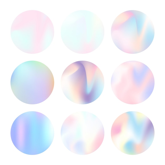 Conjunto de fondos abstractos holográficos