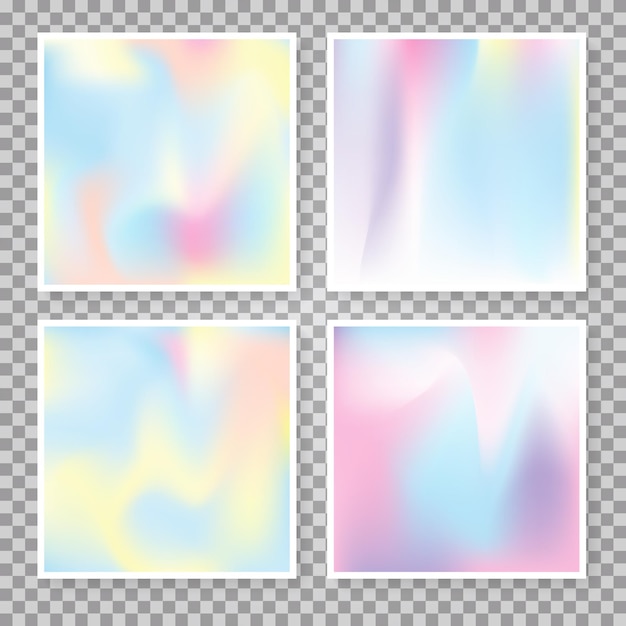 Conjunto de fondos abstractos holográficos