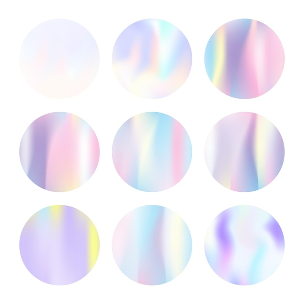 Conjunto de fondos abstractos holográficos