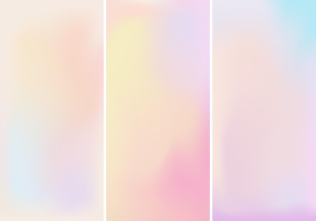 Conjunto de fondos degradados vectoriales con textura granulada para cubiertas, fondos de pantalla, marca
