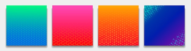 Conjunto de fondos modernos abstractos. Vector