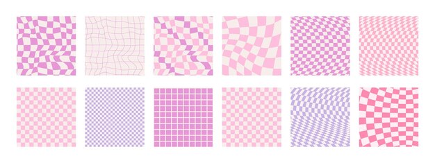 Conjunto de fondos vectoriales funky y groovy