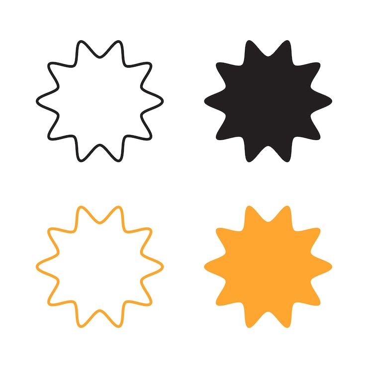 Vector conjunto de formas geométricas abstractas vectoriales