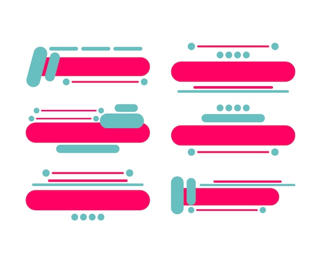Conjunto de formas geométricas vectoriales Elementos de diseño minimalista Estilo retro
