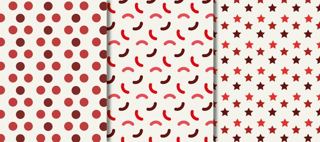Conjunto de formas minimalistas de fondo fluido dibujadas a mano como patrón