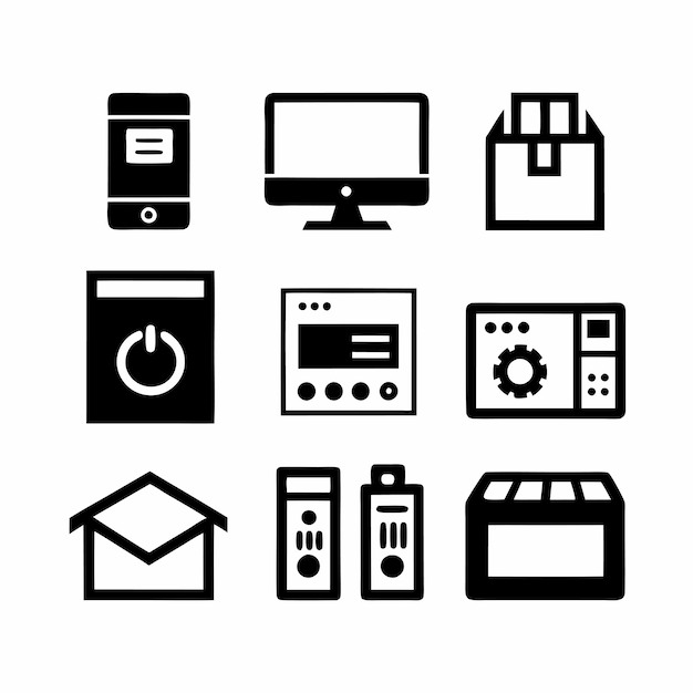 conjunto de formularios electrónicos de embalaje