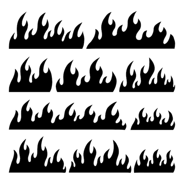 conjunto de fronteras de fuego vector