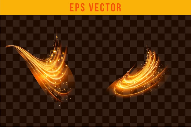 Vector conjunto de fuego efecto realista eps vector editable resplandor brillo incendios objeto aislado