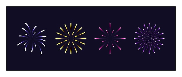 Conjunto de fuegos artificiales