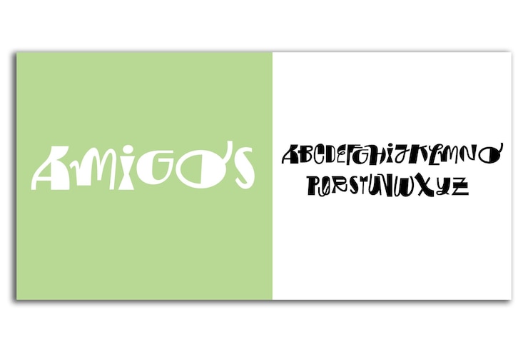 Vector conjunto de fuentes abstractas modernas de diseño de texto alfabético