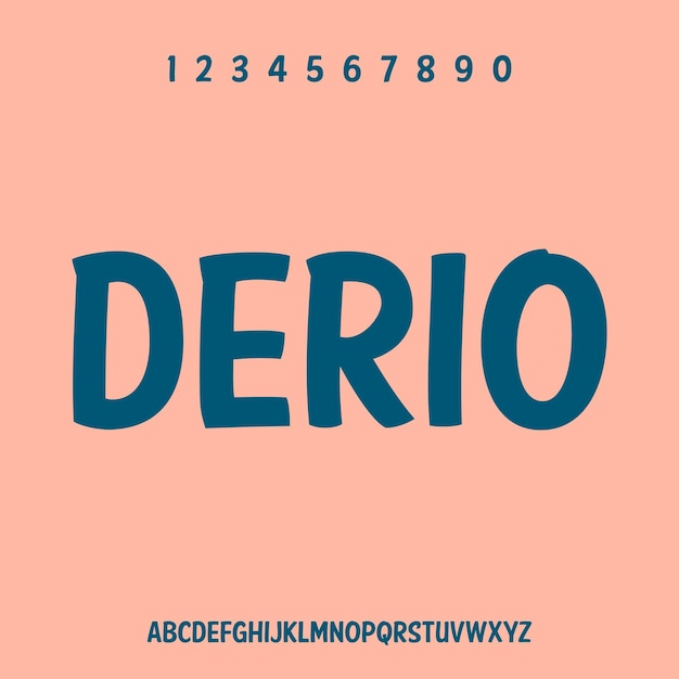 Conjunto de fuentes alphabéticas vectoriales sin serif modernas