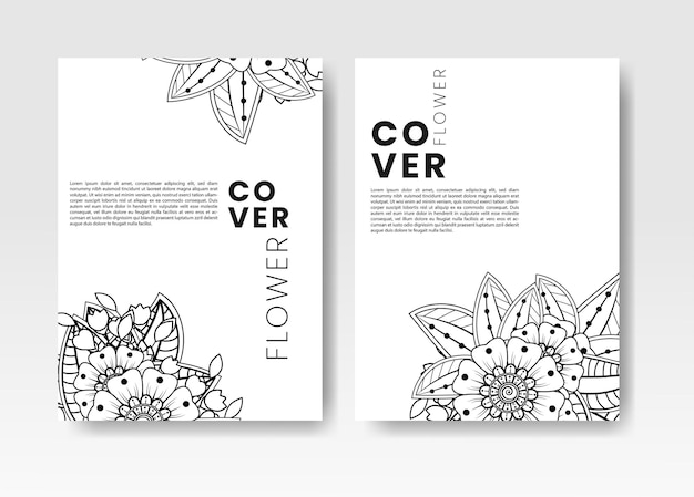 conjunto de funda con flor mehndi