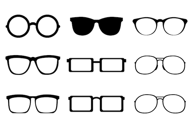 Vector conjunto de gafas de sol