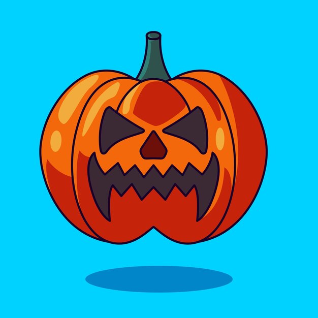 Conjunto de garabatos de Halloween de calabaza
