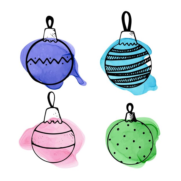 Conjunto de garabatos de Navidad
