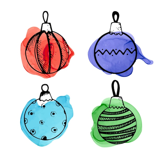 Conjunto de garabatos de Navidad