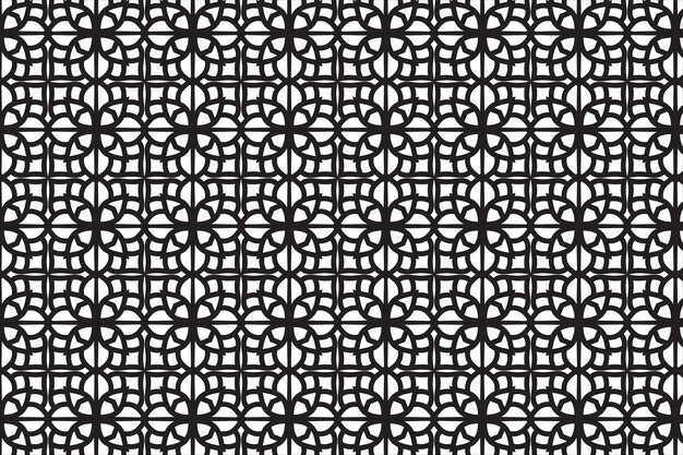 Conjunto geométrico de patrones en blanco y negro sin costuras Gráficos vectoriales simples