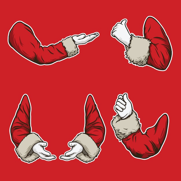 conjunto de gesto de la mano