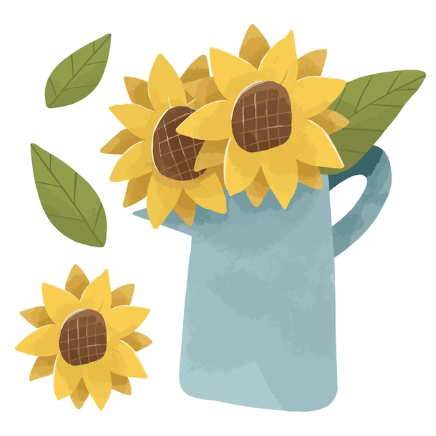 Conjunto de girasol en Vas