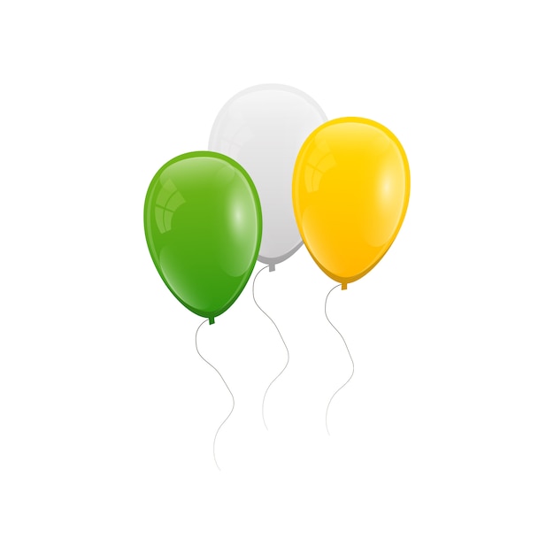 Vector conjunto de globos colores patricio