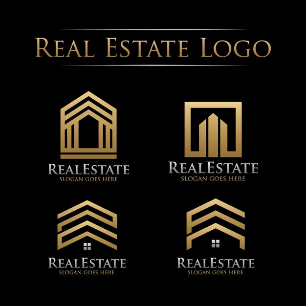 Conjunto De Golden Real Estate Logo
