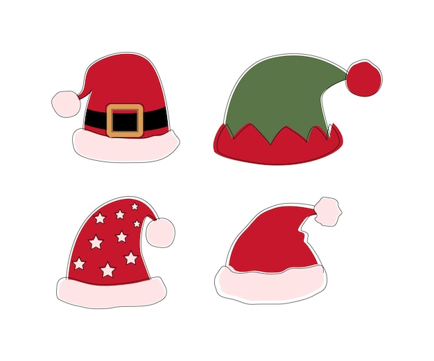 Conjunto de gorro de Papá Noel