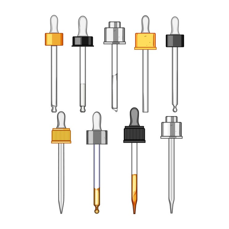 Vector conjunto de gotas de suero ilustración vectorial de dibujos animados
