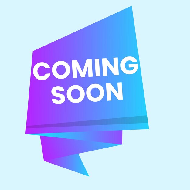 Conjunto de gradiente que viene pronto fondo con diseño de megáfono