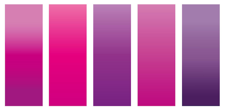 Vector conjunto de gradientes brillantes suaves colores pastel gradiente diseños para dispositivos computadoras y modernos