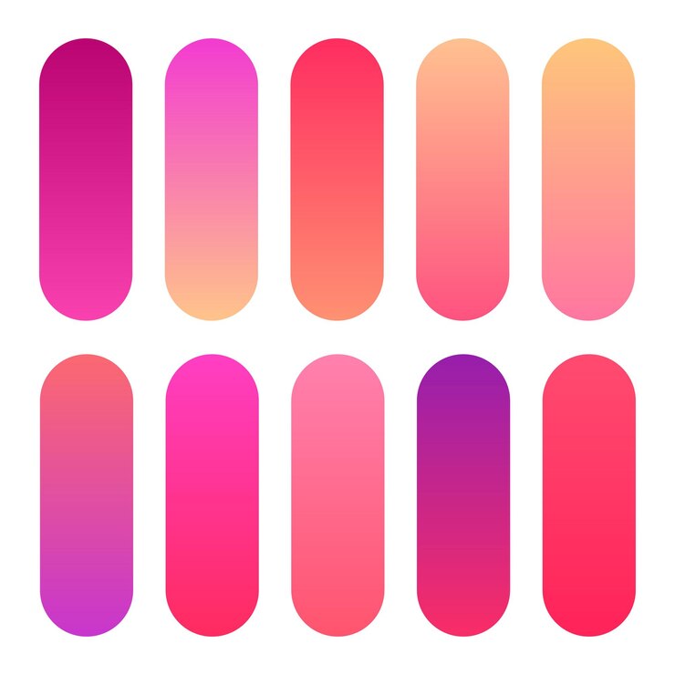 Vector conjunto de gradientes multicolores