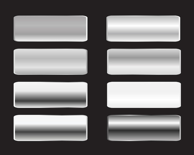 Conjunto de gradientes de plata o platino