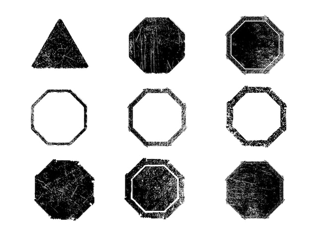 Conjunto de grunge en blanco y negro, textura de superposición de angustia, polvo superficial y fondo de pared sucia y áspera.
