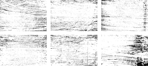 Conjunto de grunge blanco y negro textura de superposición de angustia superficie polvo y pared sucia áspera