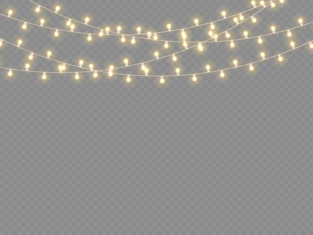 Conjunto de guirnalda brillante de navidad dorada lámpara de neón led fiesta de año nuevo decoración de luces de navidad