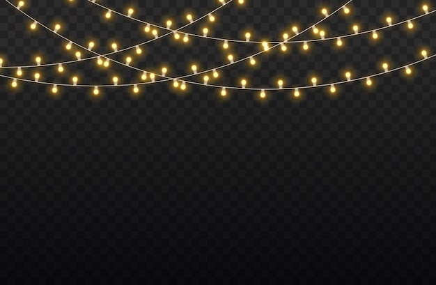 Conjunto de guirnalda brillante de navidad dorada lámpara de neón led fiesta de año nuevo decoración de luces de navidad