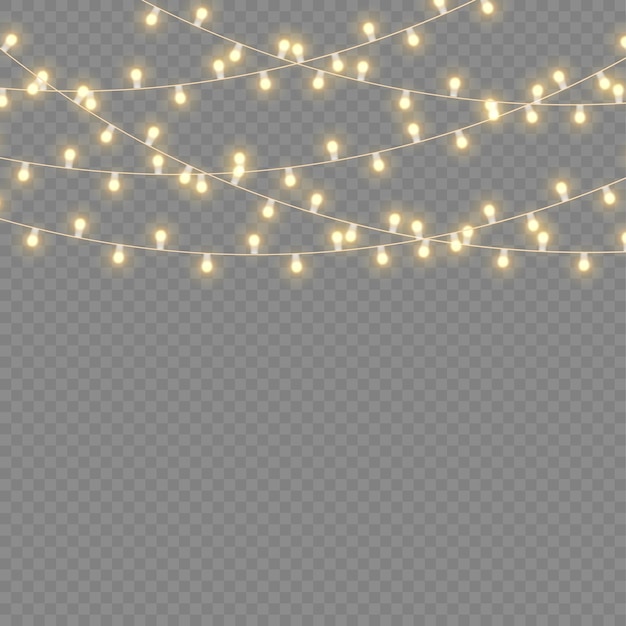 Conjunto de guirnalda brillante de navidad dorada lámpara de neón led fiesta de año nuevo decoración de luces de navidad