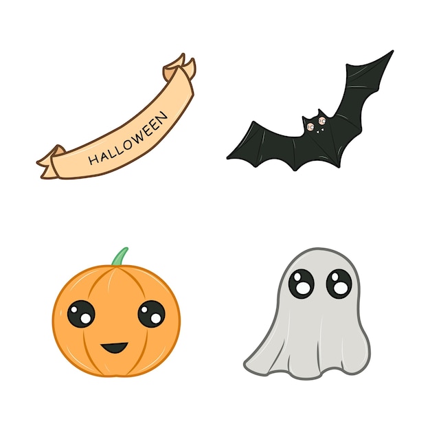 Vector conjunto de halloween