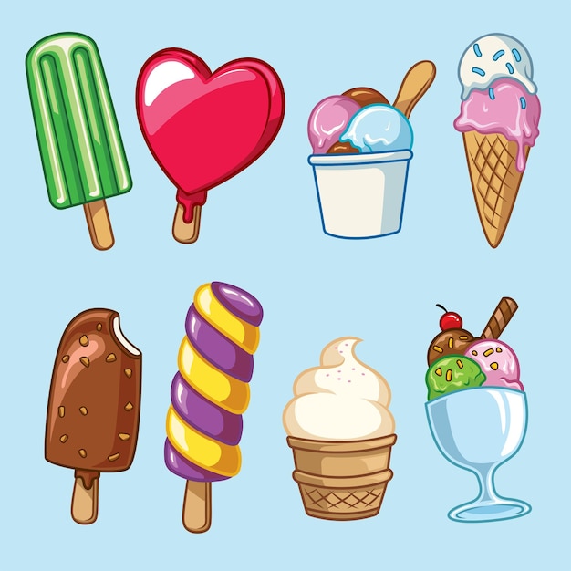 Conjunto de helados