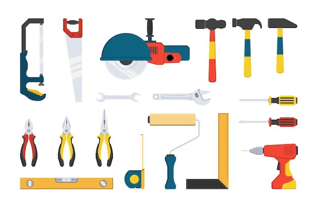 Conjunto de herramientas de construcción