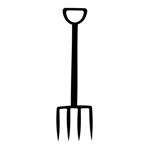conjunto de herramientas de jardín cuidado elemento icono negro