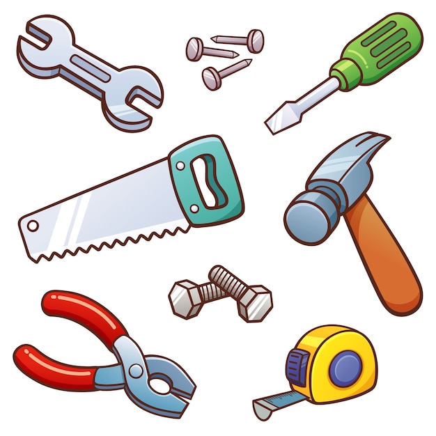 Vector conjunto de herramientas