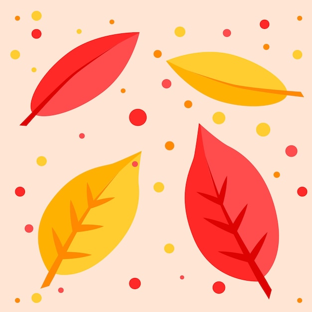 Vector conjunto de hojas de otoño. otoño