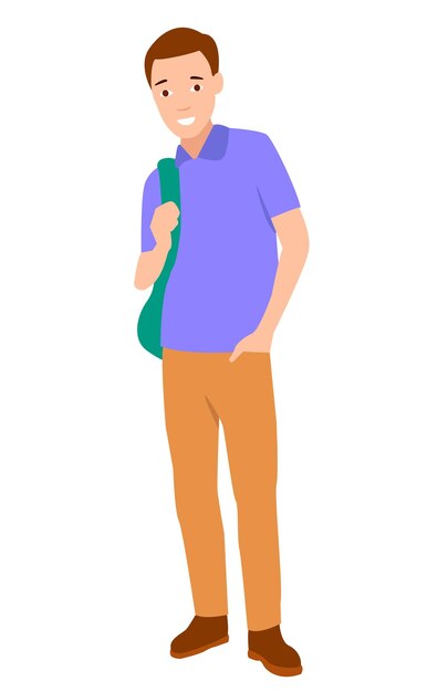Conjunto de hombres y mujeres jóvenes de diferentes colores grupo de personajes de dibujos animados de siluetas de personas de negocios de pie estudiantes diseñan concepto de icono plano aislado sobre fondo blanco