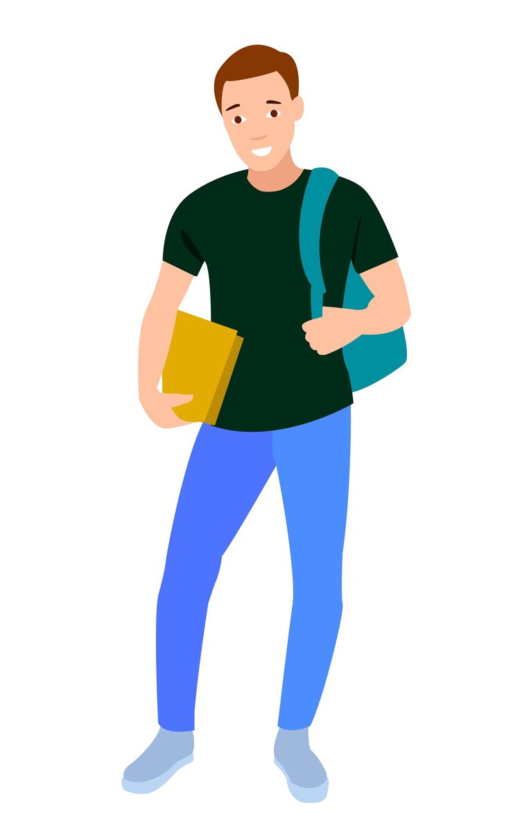 Vector conjunto de hombres y mujeres jóvenes de diferentes colores grupo de personajes de dibujos animados de siluetas de personas de negocios de pie estudiantes diseñan concepto de icono plano aislado sobre fondo blanco