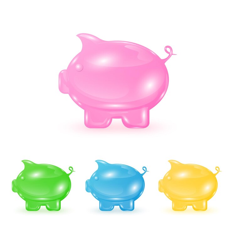 Vector conjunto de huchas