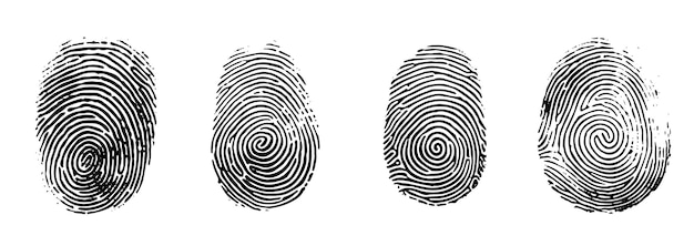 Conjunto de huellas dactilares Seguridad de la identidad humana