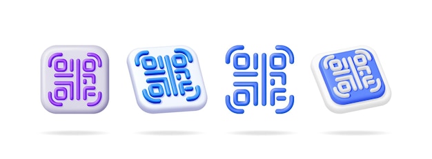 Conjunto de iconos 3D de verificación digital Ilustración vectorial de autenticación electrónica
