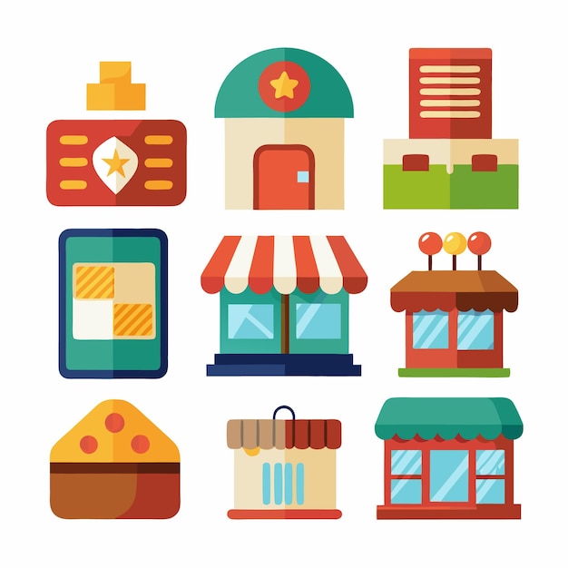 conjunto de iconos de almacenamiento