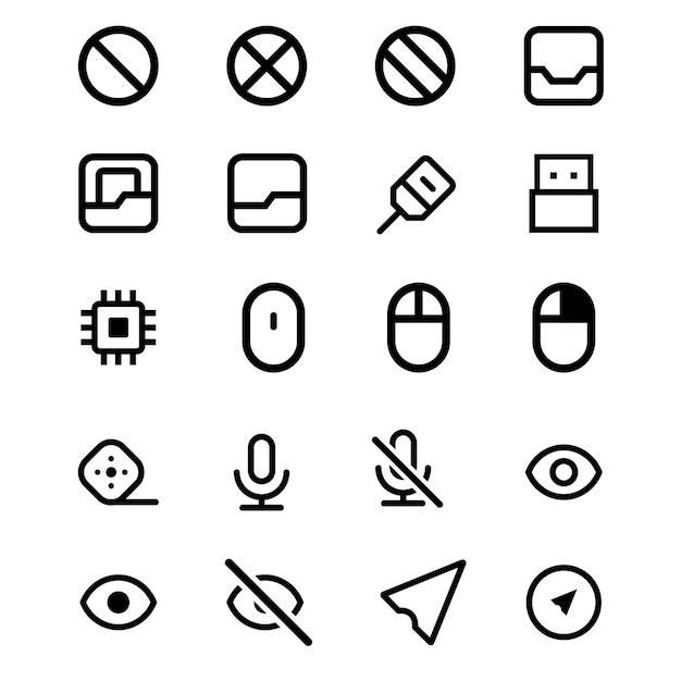 Conjunto de iconos de archivo vectorial
